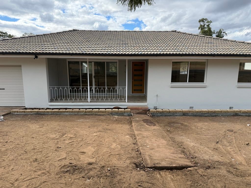 Neglected Gatton investment property garden before makeover